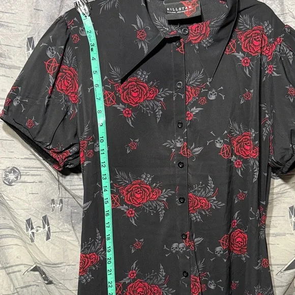 *READ* KILLSTAR PANDORAS REVENGE HI LO SHIRT DRESS SZ 3X EUC - Picture 6 of 9